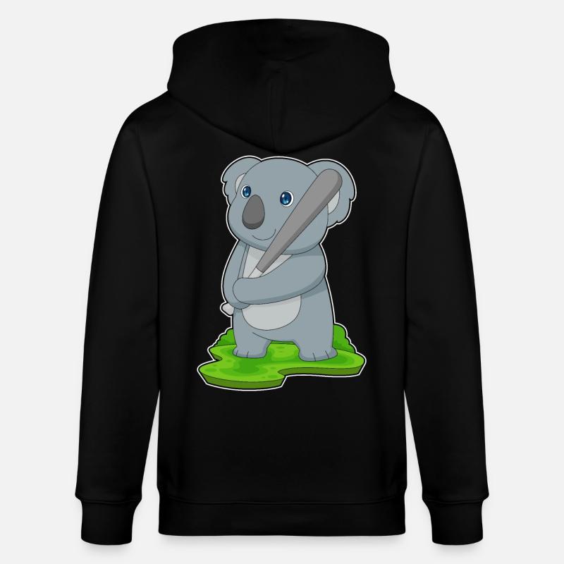 Koala Baseball Batte de Baseball - Veste à capuche bio CULTIVATOR Stanley/Stella Unisexe - noir