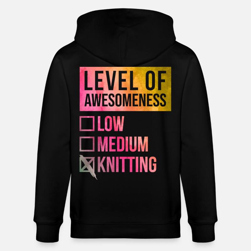 Knitting - Stanley/Stella CULTIVATOR  Unisex Organic Hooded Jacket - black