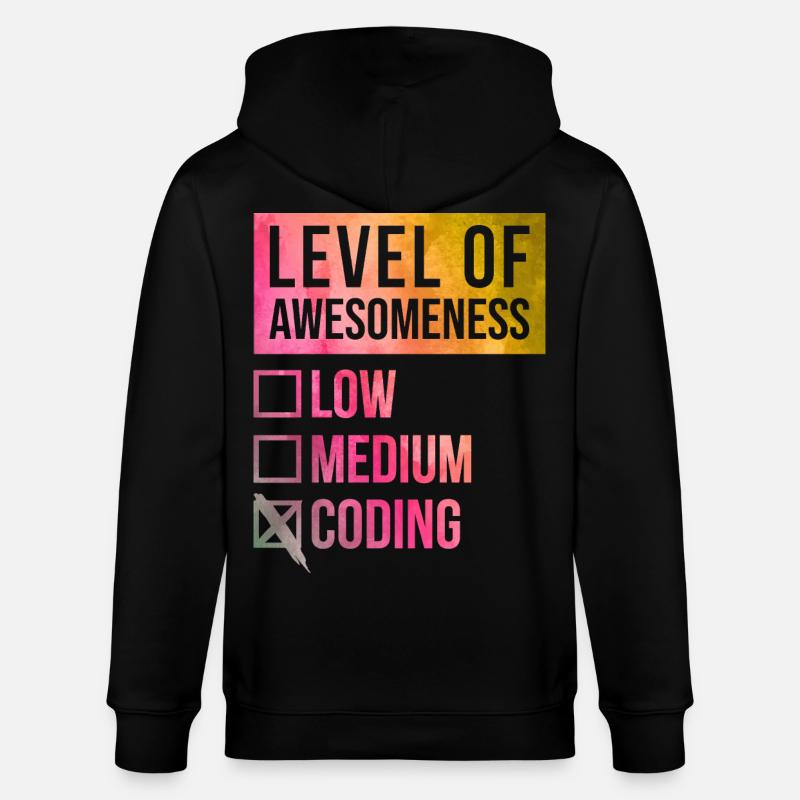 codage - Veste à capuche bio CULTIVATOR Stanley/Stella Unisexe - noir