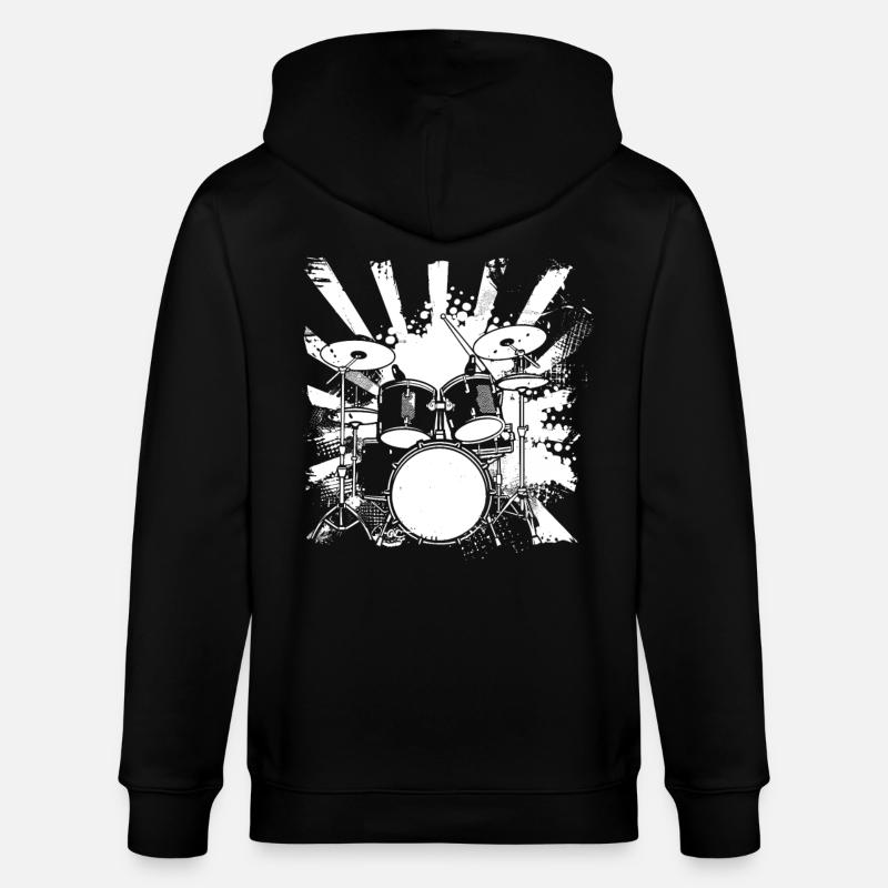 Dessin de piège - Veste à capuche bio CULTIVATOR Stanley/Stella Unisexe - noir