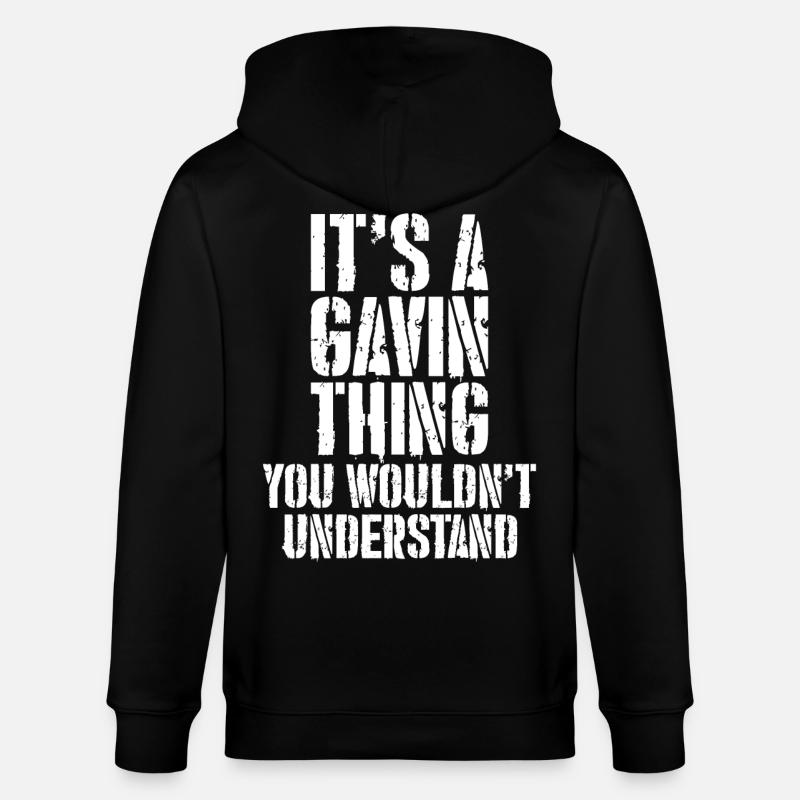 It's a Gavin thing - Stanley/Stella CULTIVATOR Unisex Organic Hooded Jacket - black