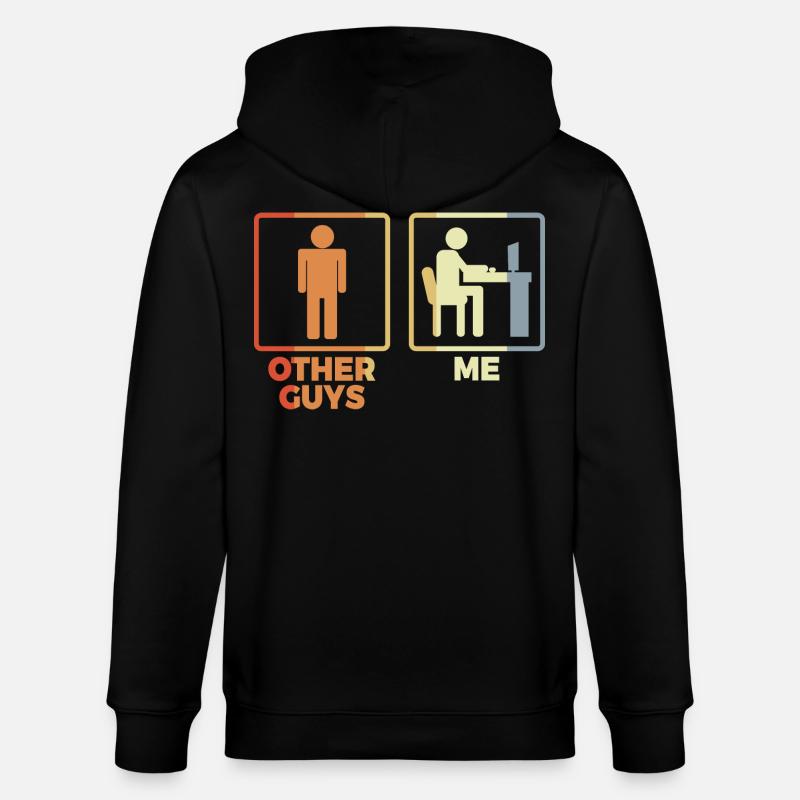 Figurine allumette programmeur - Veste à capuche bio CULTIVATOR Stanley/Stella Unisexe - noir