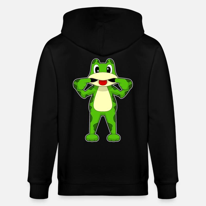 Grenouille folle - Veste à capuche bio CULTIVATOR Stanley/Stella Unisexe - noir