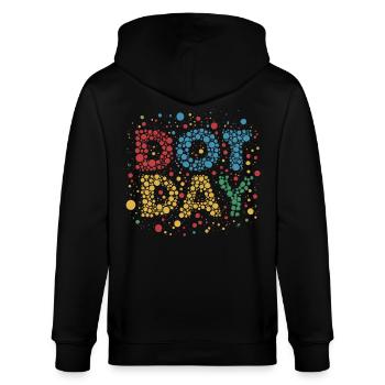 DOT-TAG - Stanley/Stella Unisex Bio-Kapuzenjacke CULTIVATOR  - Schwarz - Hinten - Anna (173cm)