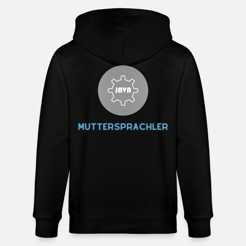 Muttersprachler: JavaScript Edition - Stanley/Stella Unisex Bio-Kapuzenjacke CULTIVATOR  - Schwarz