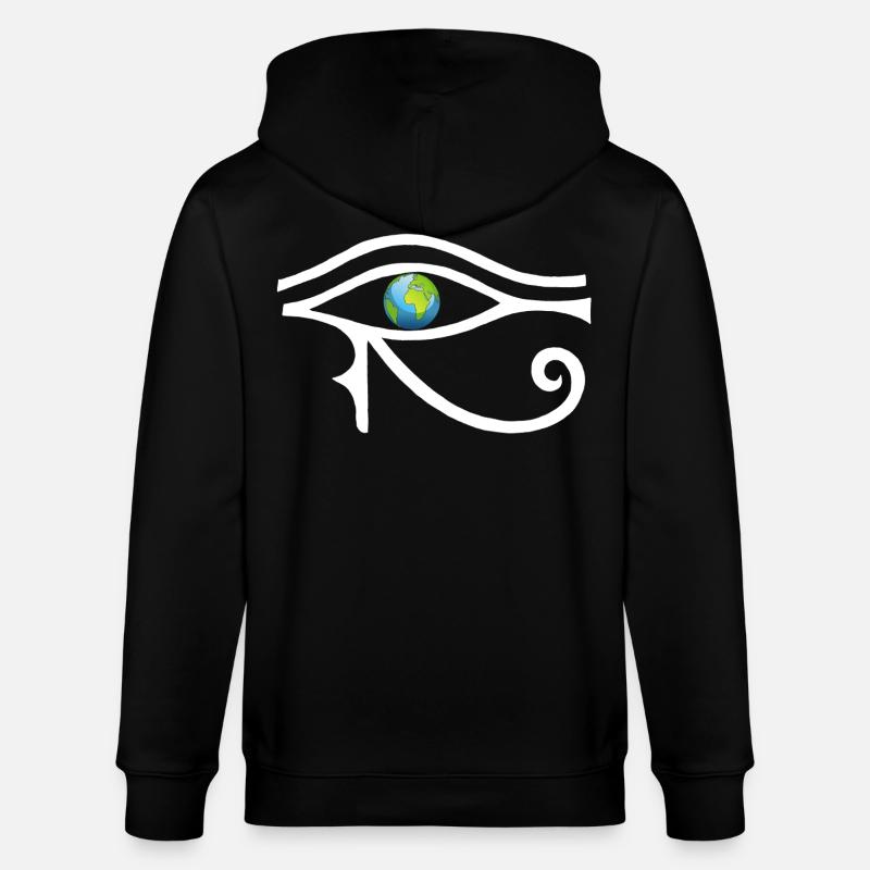 Regard sur le monde (blanc) - Veste à capuche bio CULTIVATOR Stanley/Stella Unisexe - noir