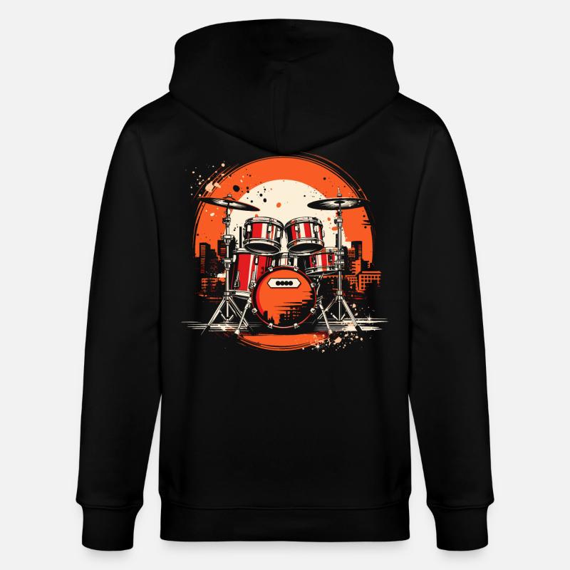 Graphiques de Trapset - Veste à capuche bio CULTIVATOR Stanley/Stella Unisexe - noir