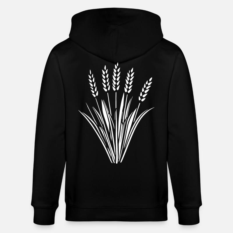 5 épis de blé - Veste à capuche bio CULTIVATOR Stanley/Stella Unisexe - noir