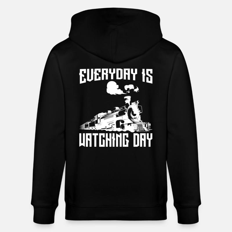 Everyday is Watching Day - Stanley/Stella Unisex Bio-Kapuzenjacke CULTIVATOR - Schwarz