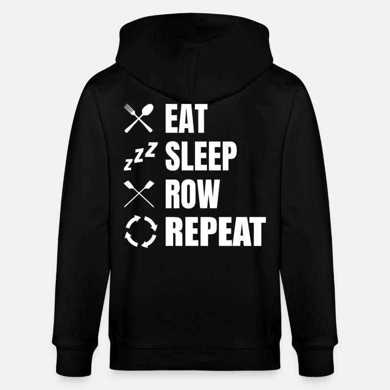 Manger dormir Row Répéter - Veste à capuche bio CULTIVATOR Stanley/Stella Unisexe - noir