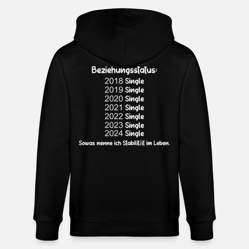 Statut de la relation Célibataire - Veste à capuche bio CULTIVATOR Stanley/Stella Unisexe - noir