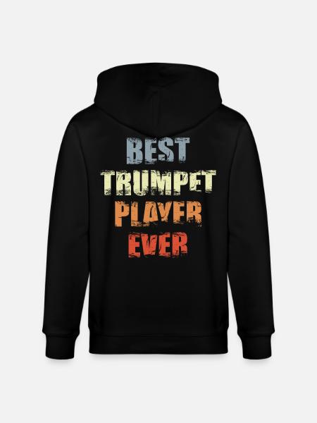 Best Trumpet Player - Stanley/Stella CULTIVATOR  Unisex Organic Hooded Jacket - black