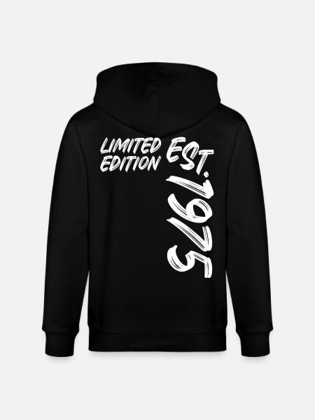 Limited Edition Est. 1975 - Stanley/Stella CULTIVATOR Unisex Organic Hooded Jacket - black