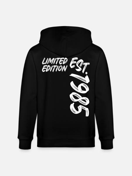 Limited Edition Est. 1985 - Stanley/Stella CULTIVATOR Unisex Organic Hooded Jacket - black