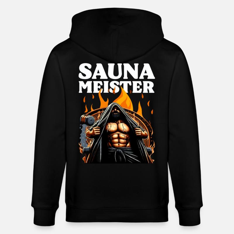 MAÎTRE DU SAUNA - Veste à capuche bio CULTIVATOR Stanley/Stella Unisexe - noir