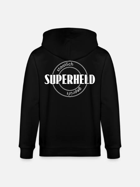 Superheld - Stanley/Stella Unisex Bio-Kapuzenjacke CULTIVATOR  - Schwarz