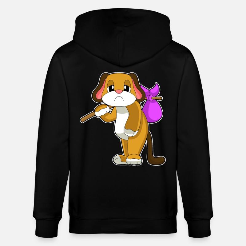 Chien sans abri - Veste à capuche bio CULTIVATOR Stanley/Stella Unisexe - noir
