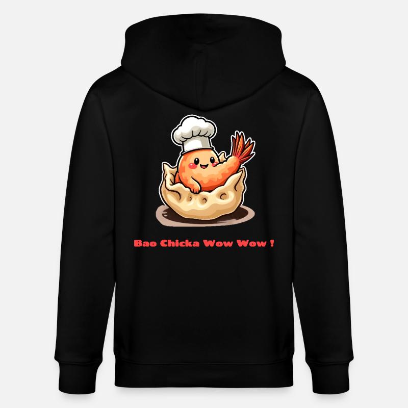 Shrimp Dumpling – Bao Chicka Wow Wow! - Stanley/Stella CULTIVATOR  Unisex Organic Hooded Jacket - black