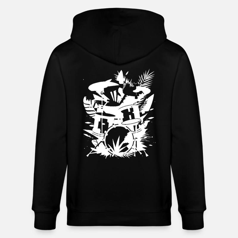Graphiques de batterie - Veste à capuche bio CULTIVATOR Stanley/Stella Unisexe - noir