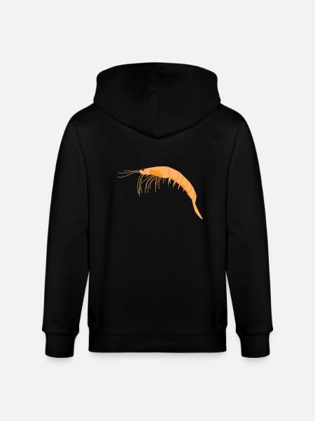 Fundamental Oceanic Krill - Stanley/Stella CULTIVATOR  Unisex Organic Hooded Jacket - black