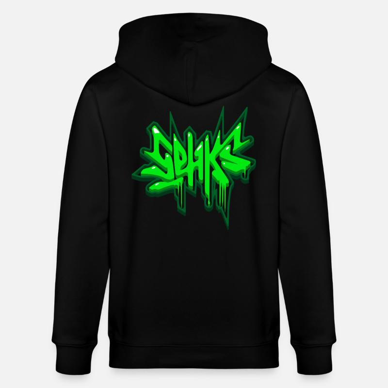 Sehks Vert 3D - Veste à capuche bio CULTIVATOR Stanley/Stella Unisexe - noir