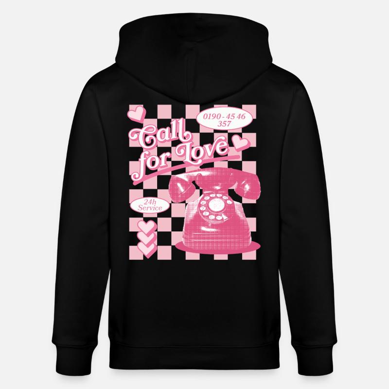 Appel à l’amour hotline esthétique - Veste à capuche bio CULTIVATOR Stanley/Stella Unisexe - noir