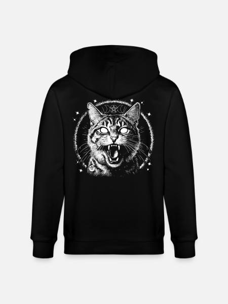 Bewitched Tabby - Stanley/Stella Unisex Bio-Kapuzenjacke CULTIVATOR - Schwarz