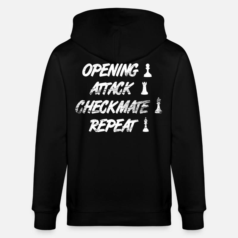 Schach Techniken - Stanley/Stella Unisex Bio-Kapuzenjacke CULTIVATOR  - Schwarz