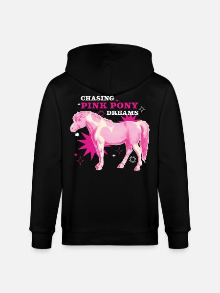 Pink Pony Dreams – Magic Ride - Stanley/Stella CULTIVATOR Unisex Organic Hooded Jacket - black