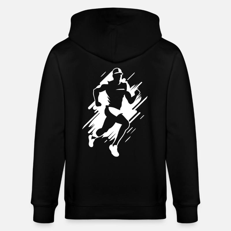 Jogger Grafik - Stanley/Stella Unisex Bio-Kapuzenjacke CULTIVATOR - Schwarz