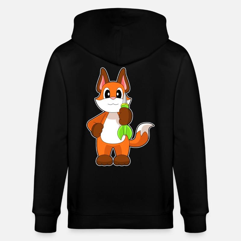 Fuchs Dart Dartpfeil - Stanley/Stella Unisex Bio-Kapuzenjacke CULTIVATOR  - Schwarz