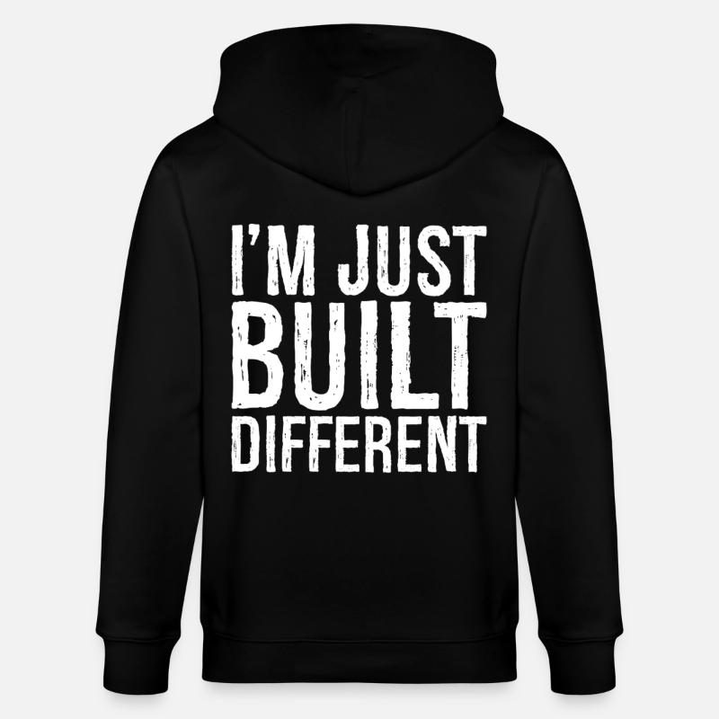 Je suis juste construit différemment - Veste à capuche bio CULTIVATOR Stanley/Stella Unisexe - noir