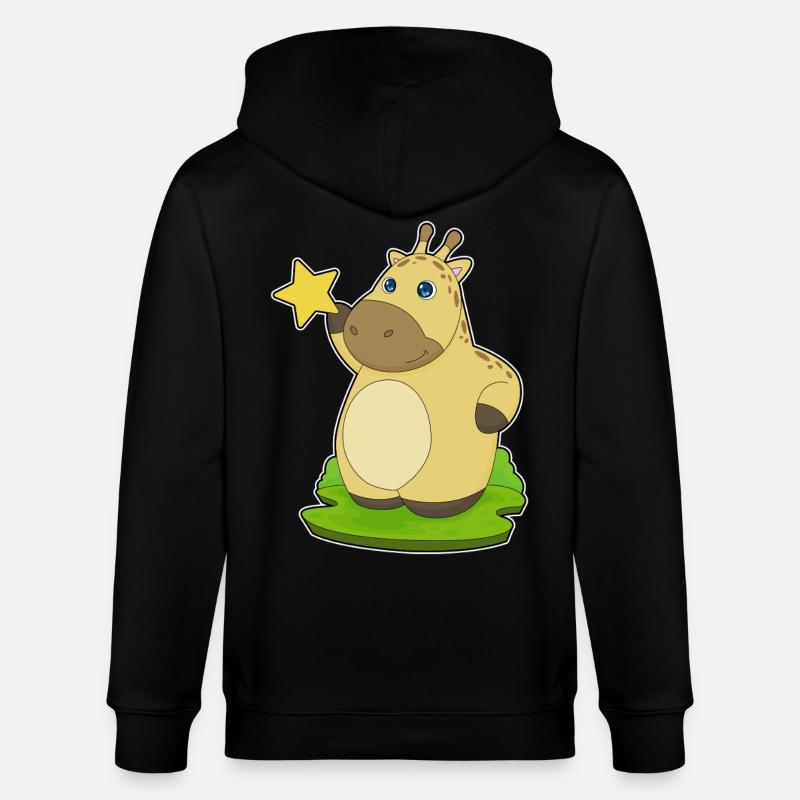 Étoile Girafe - Veste à capuche bio CULTIVATOR Stanley/Stella Unisexe - noir
