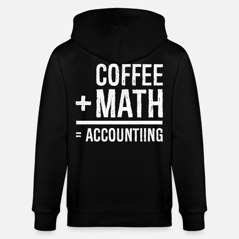 café math comptabilité - Veste à capuche bio CULTIVATOR Stanley/Stella Unisexe - noir