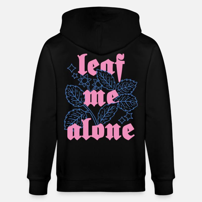 Leaf Me Alone – Botanik mit Attitüde - Stanley/Stella Unisex Bio-Kapuzenjacke CULTIVATOR  - Schwarz