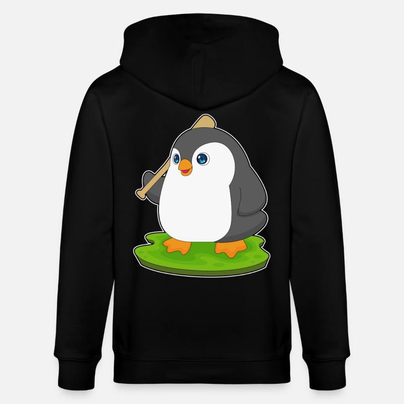 Penguin Baseball Batte de Baseball - Veste à capuche bio CULTIVATOR Stanley/Stella Unisexe - noir