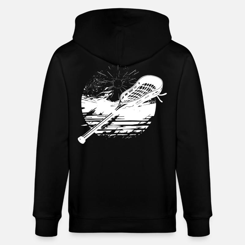 Graphique du bâton de crosse - Veste à capuche bio CULTIVATOR Stanley/Stella Unisexe - noir