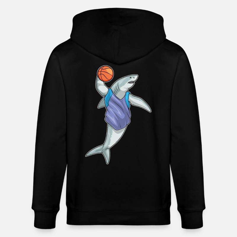Requin Basketteur Basketteur - Veste à capuche bio CULTIVATOR Stanley/Stella Unisexe - noir