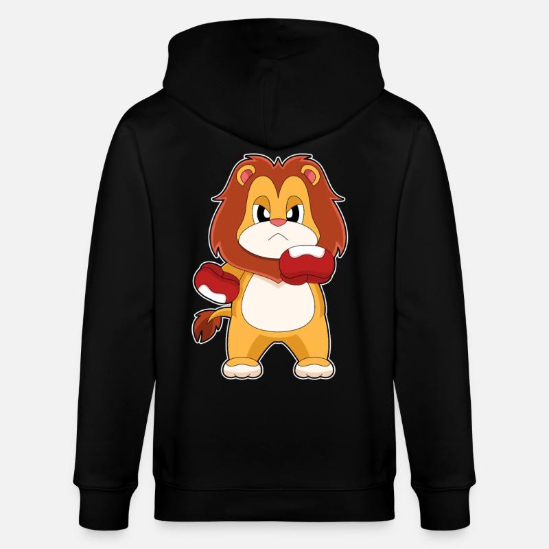 Löwe Boxer Boxhandschuhe Boxen - Stanley/Stella Unisex Bio-Kapuzenjacke CULTIVATOR  - Schwarz