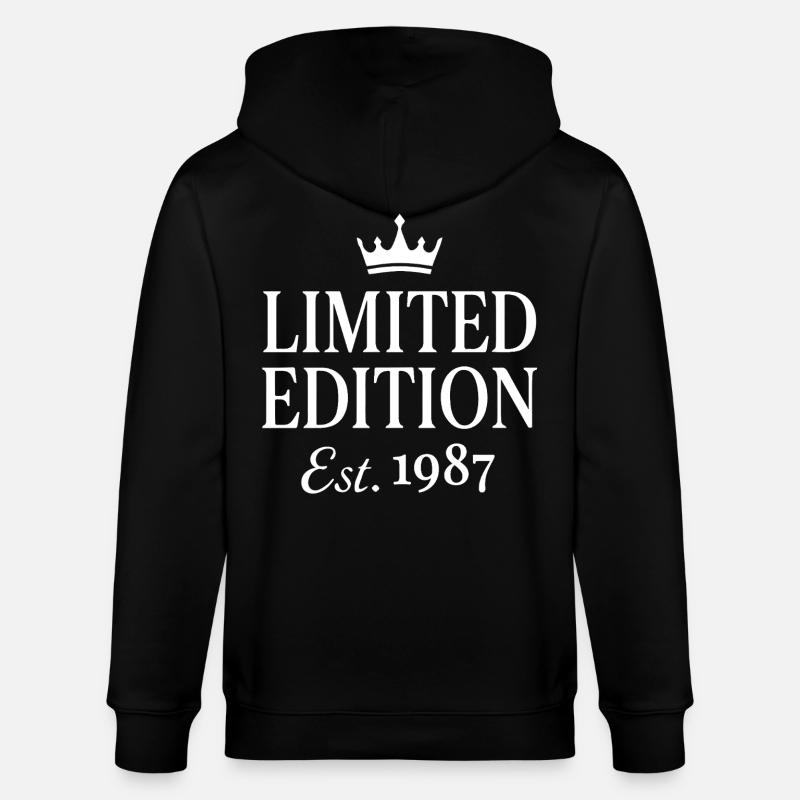 Edition limitée Est 1987 - Veste à capuche bio CULTIVATOR Stanley/Stella Unisexe - noir