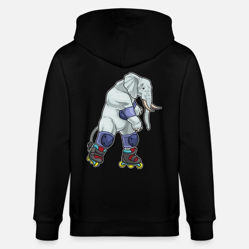 Elefant Inline skating Inline skates - Stanley/Stella Unisex Bio-Kapuzenjacke CULTIVATOR - Schwarz