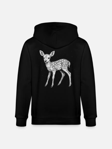 Faon - Veste à capuche bio CULTIVATOR Stanley/Stella Unisexe - noir