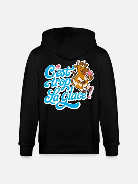 C'est trop la glace ! - Veste à capuche bio CULTIVATOR Stanley/Stella Unisexe - noir