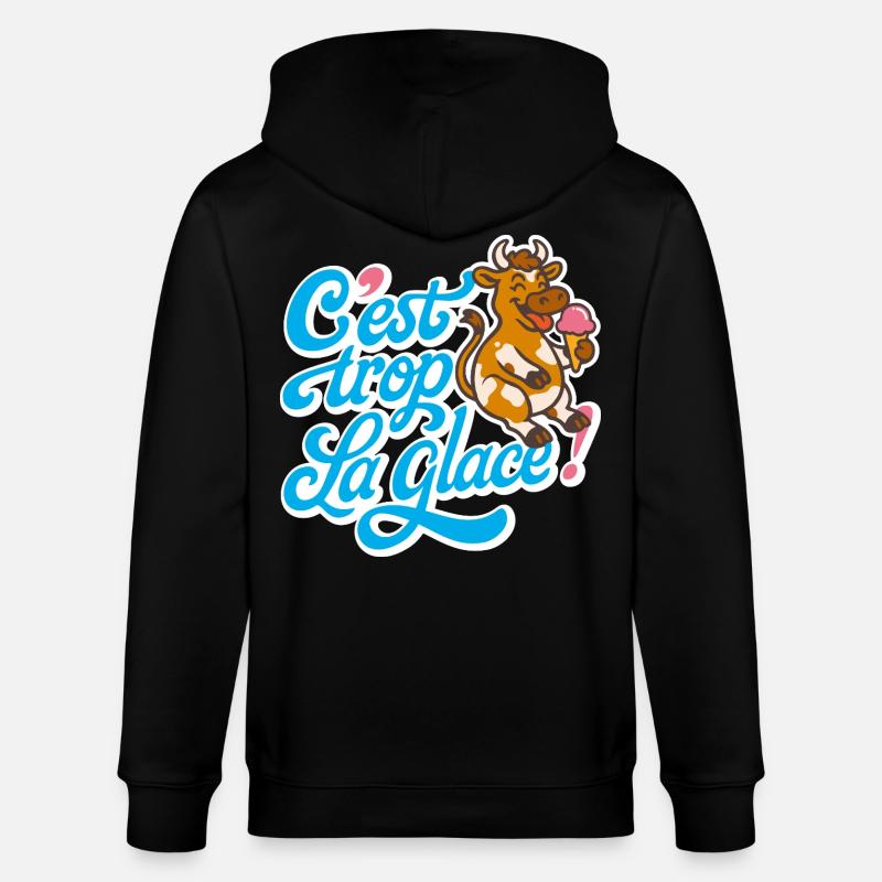 C'est trop la glace ! - Veste à capuche bio CULTIVATOR Stanley/Stella Unisexe - noir