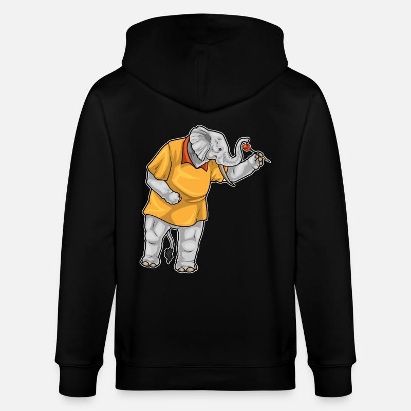 Fléchette éléphant Fléchette - Veste à capuche bio CULTIVATOR Stanley/Stella Unisexe - noir