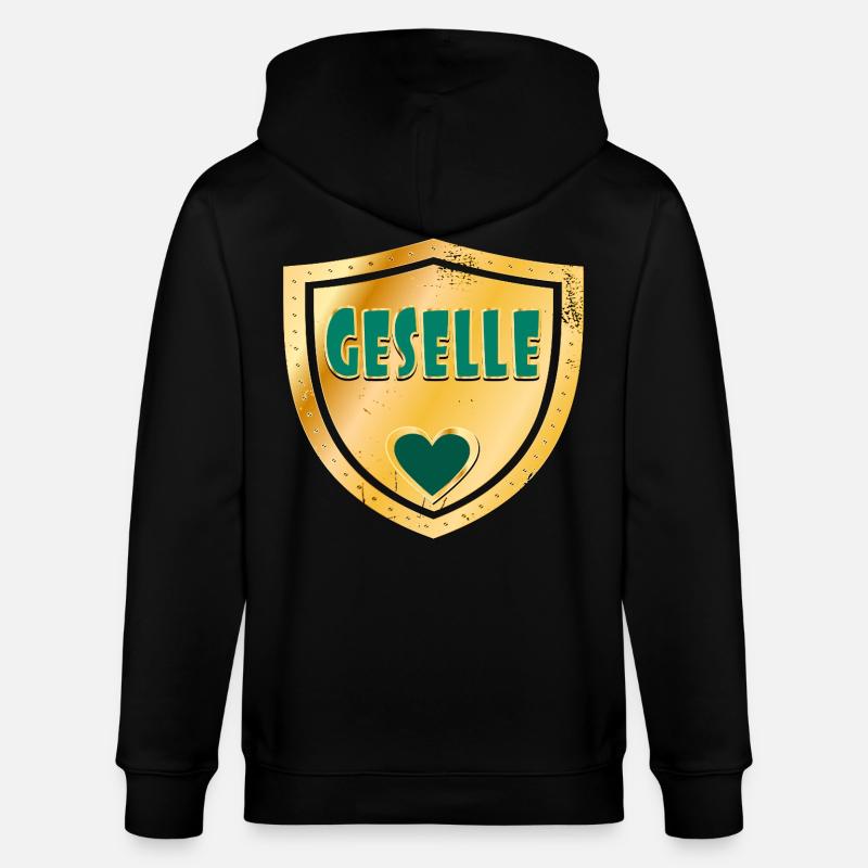 BERUFE IM HANDWERK - ABSCHLUSS GESELLE - Stanley/Stella Unisex Bio-Kapuzenjacke CULTIVATOR  - Schwarz