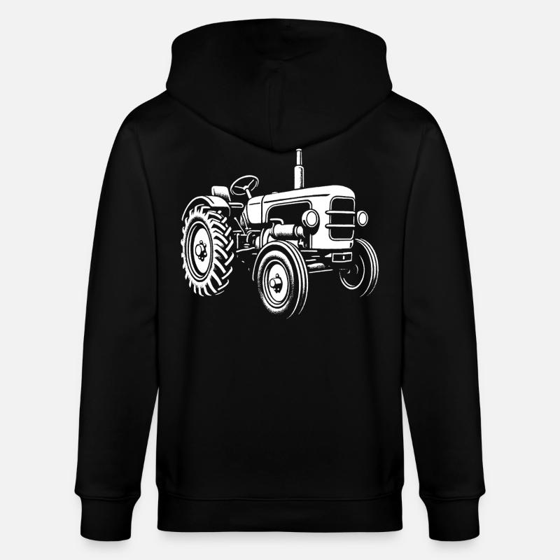 Kraftpaket vom Acker - Stanley/Stella Unisex Bio-Kapuzenjacke CULTIVATOR  - Schwarz
