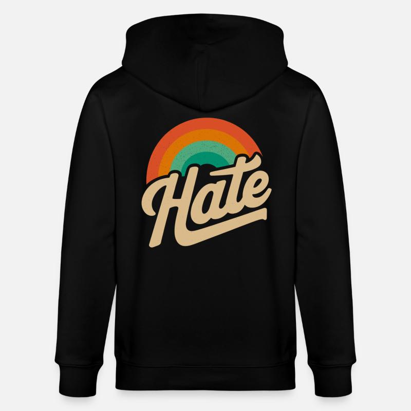 Hate aber auf eine nette weise - Stanley/Stella Unisex Bio-Kapuzenjacke CULTIVATOR - Schwarz