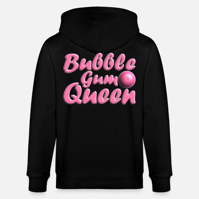 Bubblegum Queen rosa - Stanley/Stella Unisex Bio-Kapuzenjacke CULTIVATOR  - Schwarz