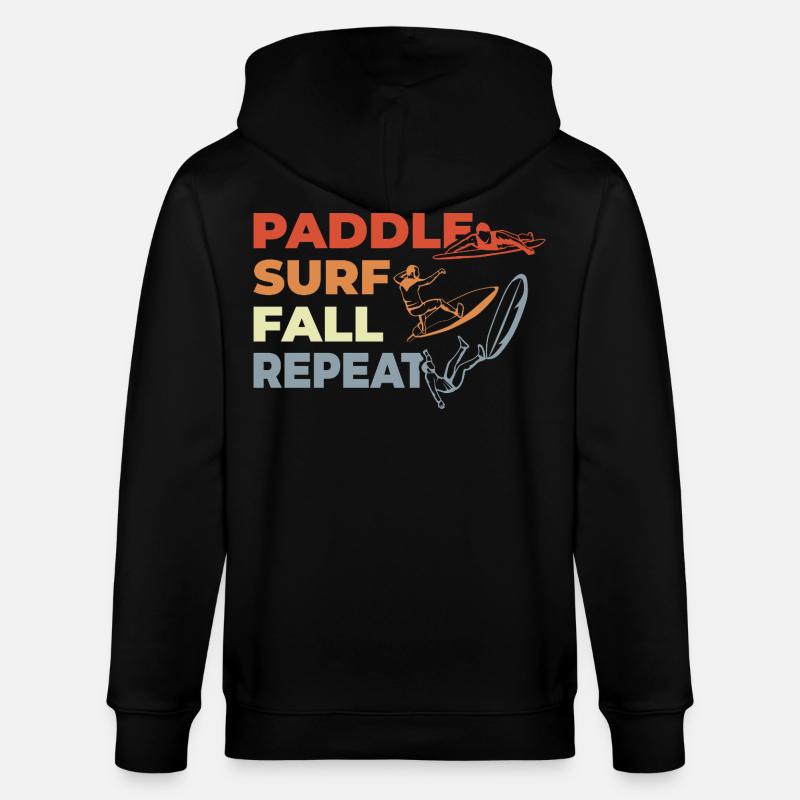 Paddle Surf Répéter - Veste à capuche bio CULTIVATOR Stanley/Stella Unisexe - noir